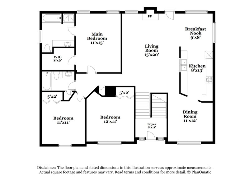 2,265/Mo, 1426 Paddocks Way Powder Springs, GA 30127 Floor Plan View 2