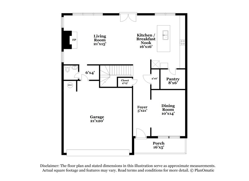 2,435/Mo, 5828 Hackberry Lane Braselton, GA 30517 Floor Plan View