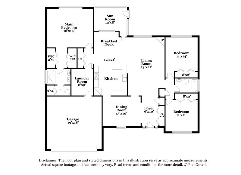 1,980/Mo, 105 Hilo Ct Carrollton, GA 30116 Floor Plan View