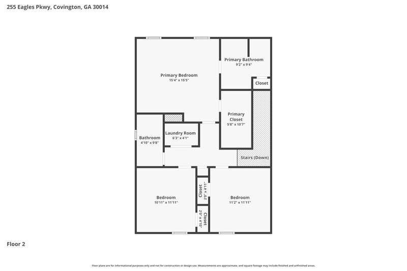 1,975/Mo, 255 Eagles Pkwy Covington, GA 30014 Floor Plan View 2
