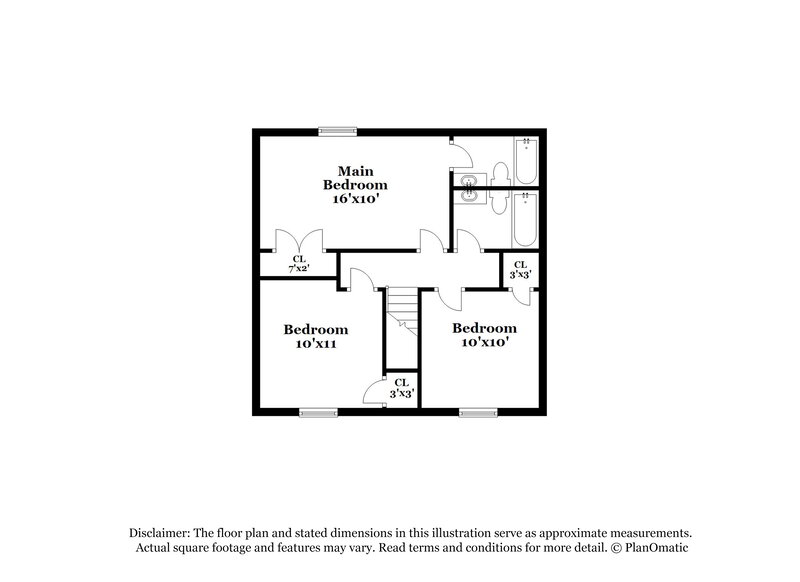1,750/Mo, 2995 Creel Rd College Park, GA 30349 Floor Plan View