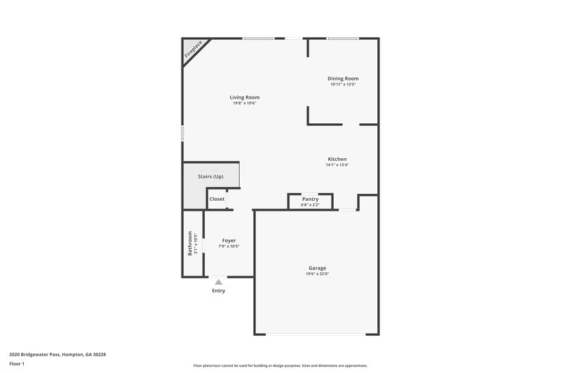 2,385/Mo, 2020 Bridgewater Pass Hampton, GA 30228 Floor Plan View