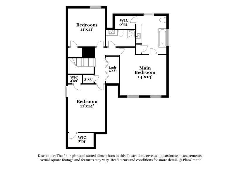 1,855/Mo, 6592 Lake Mill Trce Lithonia, GA 30038 Floor Plan View 2