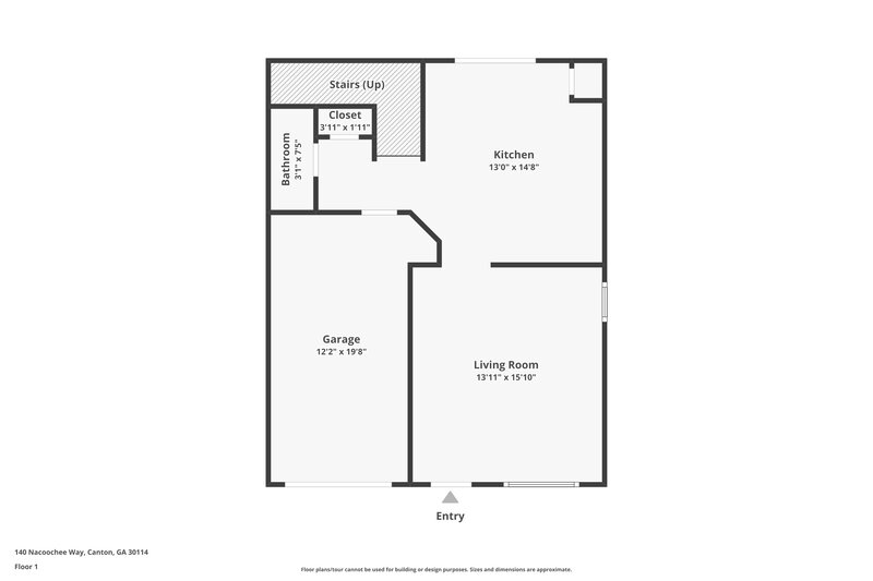 1,745/Mo, 140 Nacoochee Way Canton, GA 30114 Floor Plan View