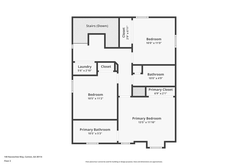 1,745/Mo, 140 Nacoochee Way Canton, GA 30114 Floor Plan View 2