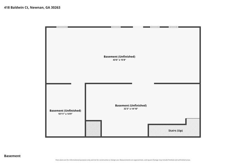 2,040/Mo, 418 Baldwin Ct Newnan, GA 30263 Floor Plan View 2