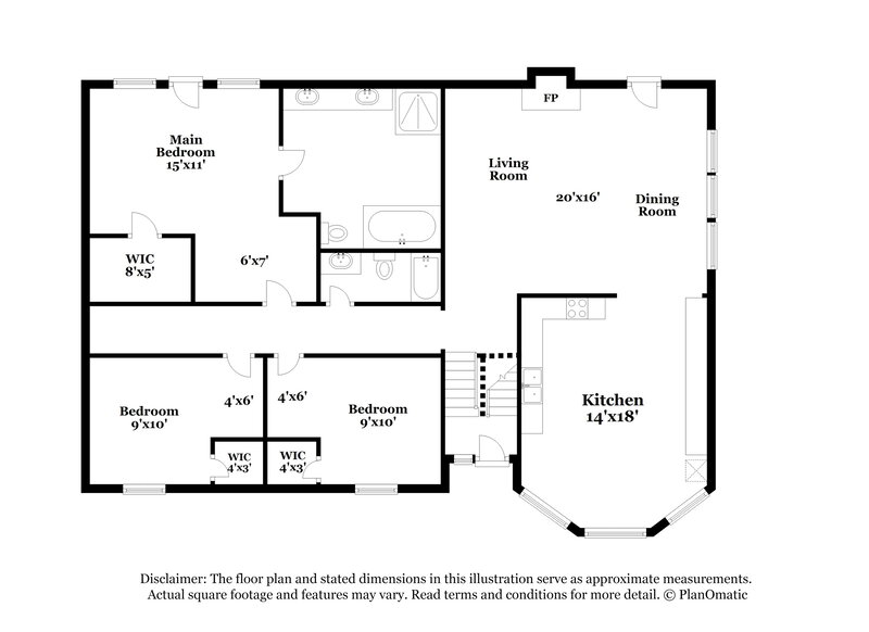 2,410/Mo, 1658 Eric Cir Lawrenceville, GA 30043 Floorplan View