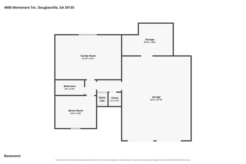 1,940/Mo, 4800 Mentmore Ter Douglasville, GA 30135 Floorplan View 2
