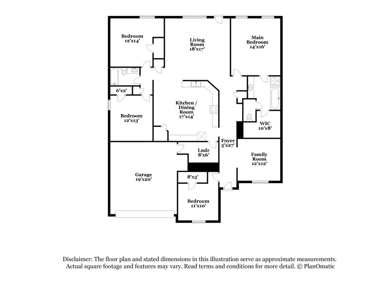 2,230/Mo, 115 Tamalynn Trl Covington, GA 30016 Floorplan View