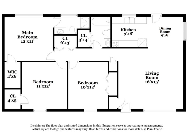 1,805/Mo, 189 Gray Rd Hiram, GA 30141 Floor Plan View