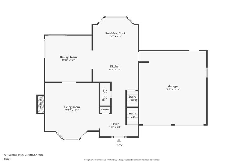 2,740/Mo, 1341 Windage Ct SW Marietta, GA 30008 Floor Plan View
