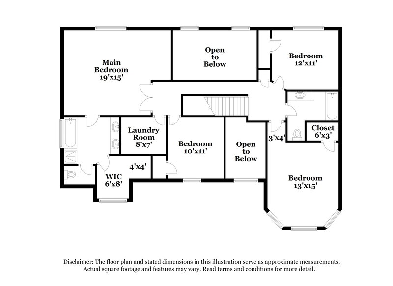 2,755/Mo, 3308 Sag Harbor Ct Buford, GA 30519 Floor Plan View 2