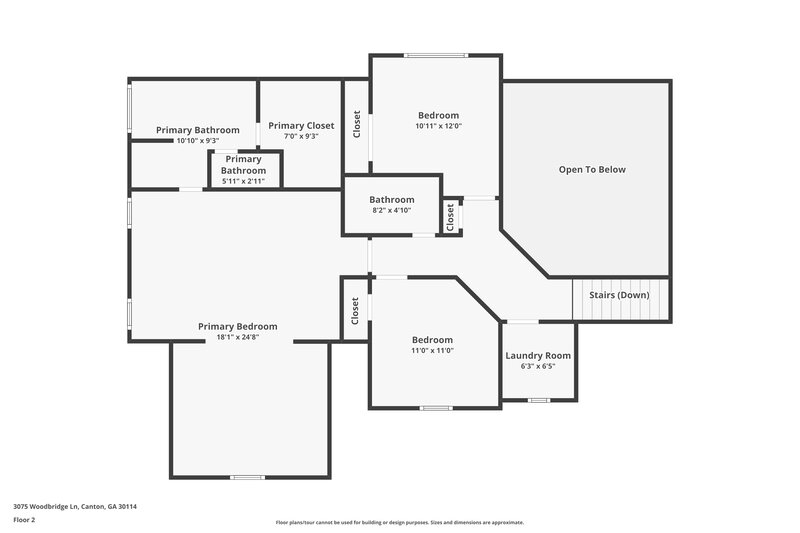 2,390/Mo, 3075 Woodbridge Ln Canton, GA 30114 Floor Plan View