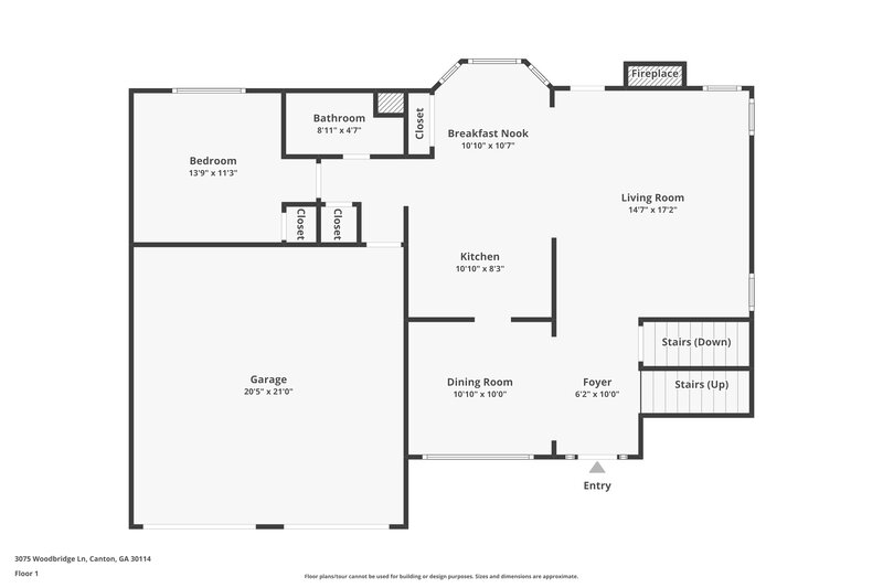 2,390/Mo, 3075 Woodbridge Ln Canton, GA 30114 Floor Plan View 2
