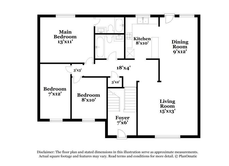 1,615/Mo, 1664 Cherry Hill Rd SW Conyers, GA 30094 Floor Plan View