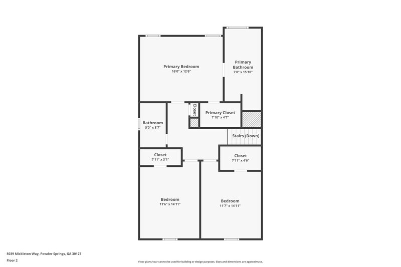 2,990/Mo, 5039 Mickleton Way Powder Springs, GA 30127 Floor Plan View 3