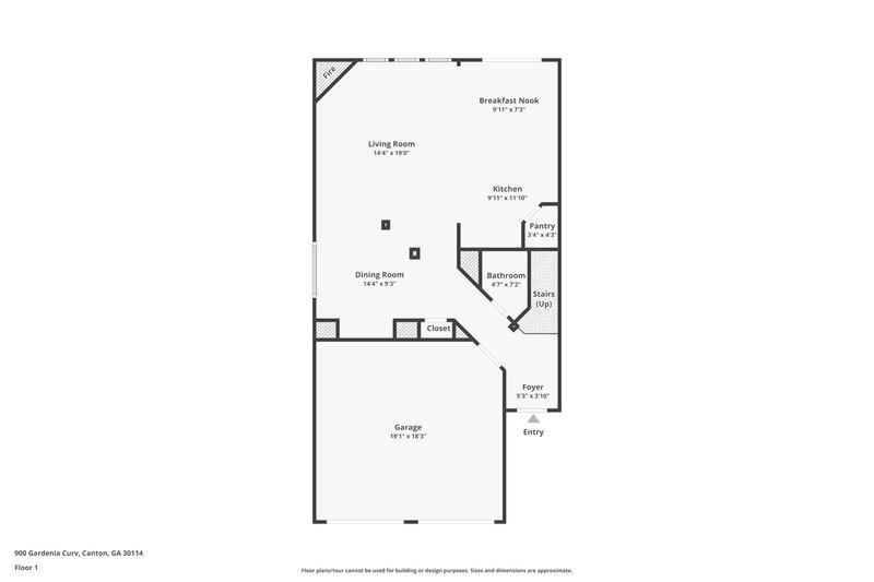 1,920/Mo, 900 Gardenia Curv Canton, GA 30114 Floor Plan View