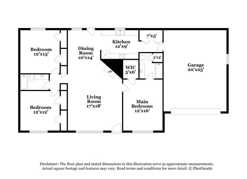 1,955/Mo, 560 Cornwallis Way Fayetteville, GA 30214 Floor Plan View