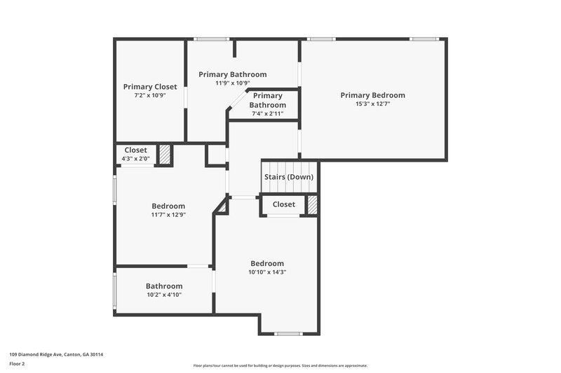 2,780/Mo, 109 Diamond Ridge Ave Canton, GA 30114 Floor Plan View 2