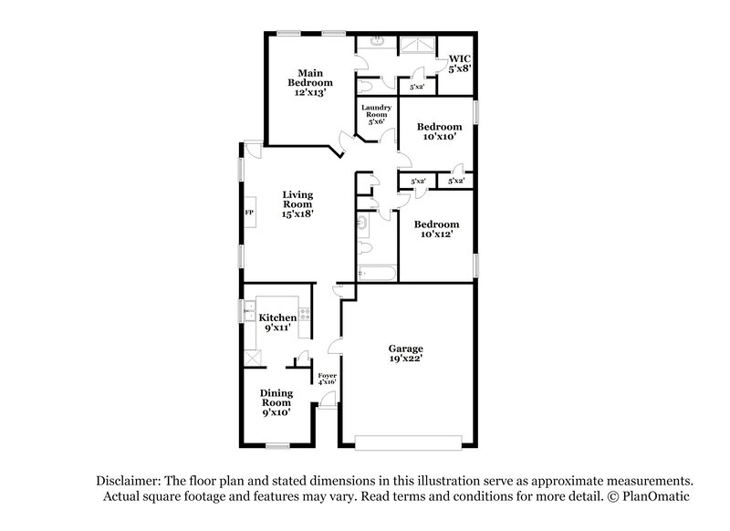 1,770/Mo, 254 Highland Falls Blvd Hiram, GA 30141 Floor Plan View