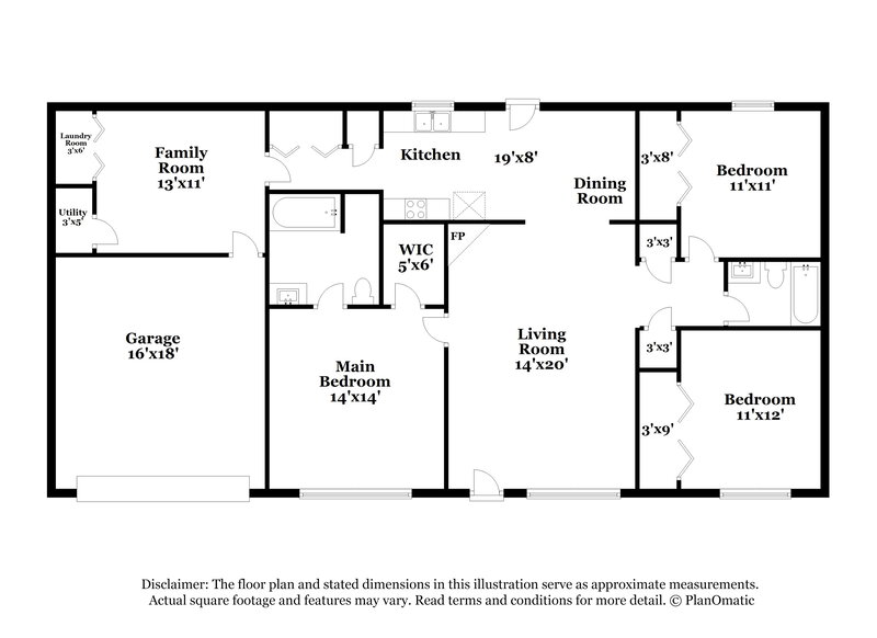 1,690/Mo, 3135 Sweetbriar Dr Villa Rica, GA 30180 Floorplan View