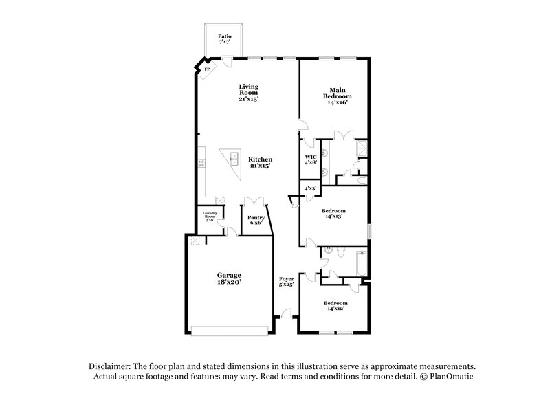 2,270/Mo, 15 Keystone Ln Adairsville, GA 30103 Floor Plan View