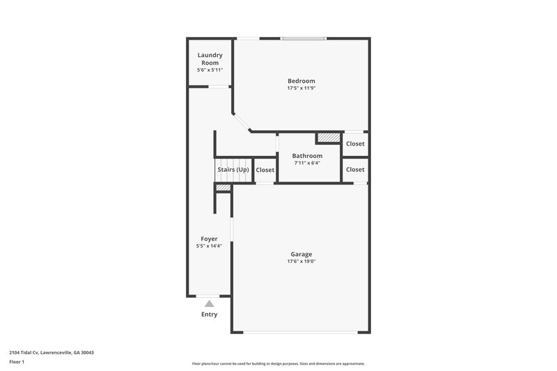 2,240/Mo, 2104 Tidal Cv Lawrenceville, GA 30043 Floor Plan View