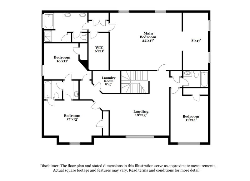 3,600/Mo, 2590 Harrison Mill Dr Douglasville, GA 30135 Floor Plan View 2