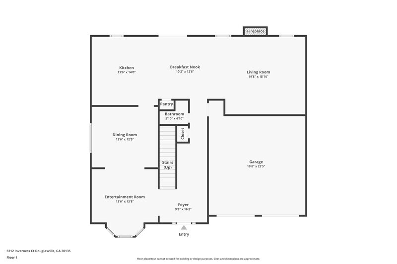 2,900/Mo, 5212 Inverness Ct Douglasville, GA 30135 Floor Plan View
