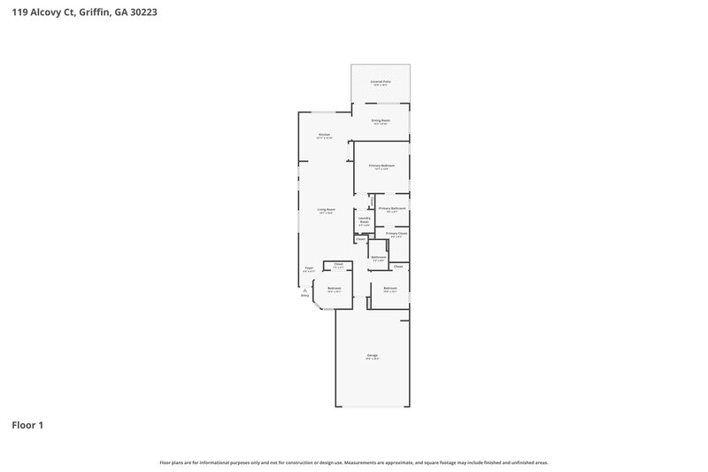1,815/Mo, 119 Alcovy Ct Griffin, GA 30223 Floor Plan View