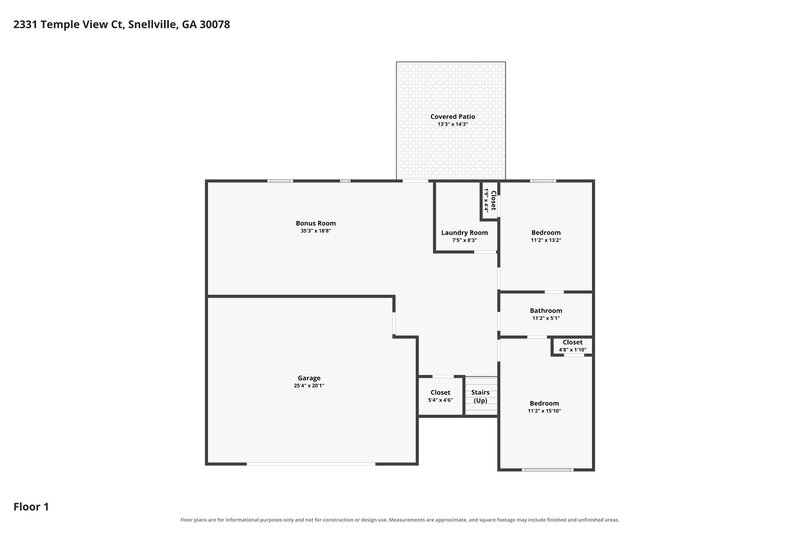 2,360/Mo, 2331 Temple View Ct Snellville, GA 30078 Floor Plan View