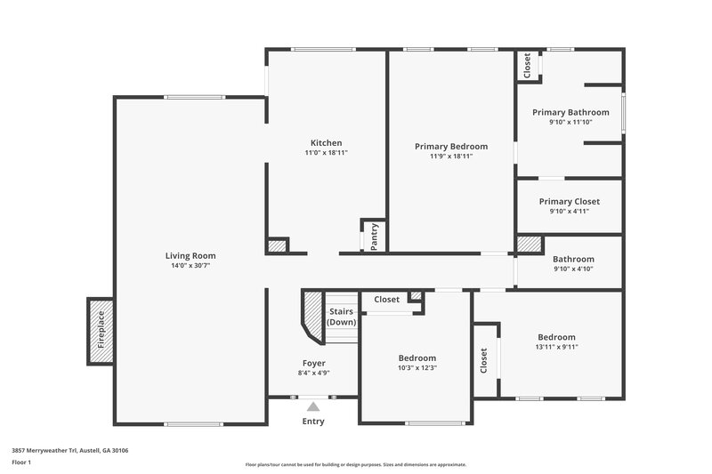 3,360/Mo, 3857 Merryweather Trl Austell, GA 30106 Floor Plan View 2