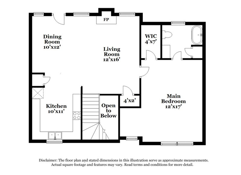 2,160/Mo, 3706 Wavetree Overlook NW Acworth, GA 30101 Floor Plan View 2