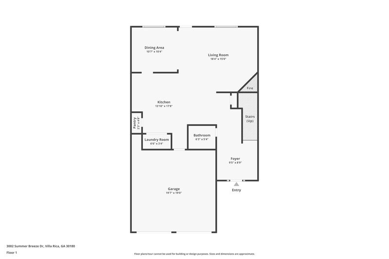 1,960/Mo, 3002 Summer Breeze Dr Villa Rica, GA 30180 Floor Plan View