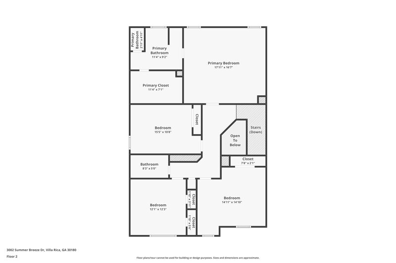 1,960/Mo, 3002 Summer Breeze Dr Villa Rica, GA 30180 Floor Plan View 2