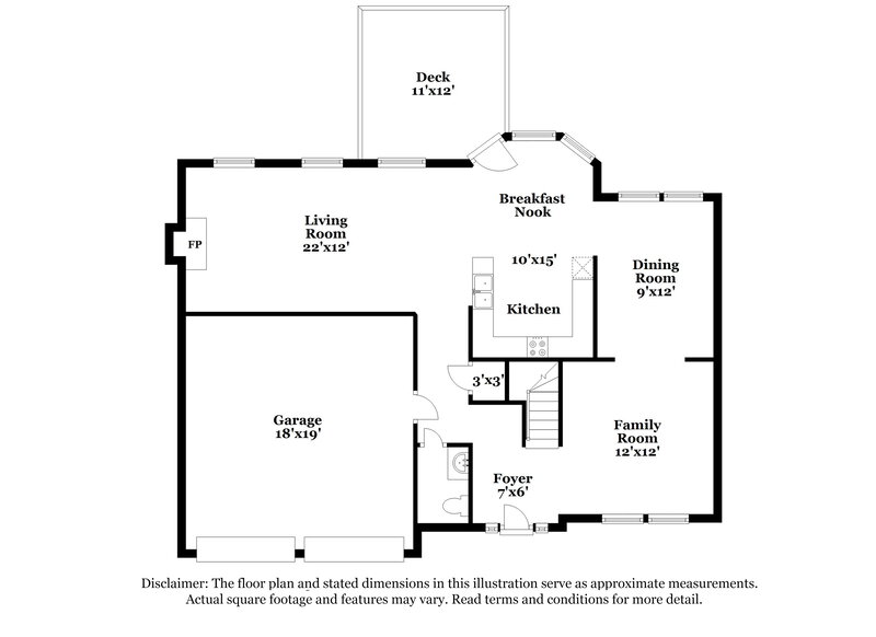 2,910/Mo, 2498 Tolliver Dr Ellenwood, GA 30294 Floor Plan View