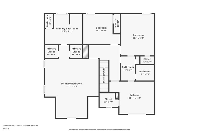 3,250/Mo, 3363 Newtons Crest Cir Snellville, GA 30078 Floor Plan View 2