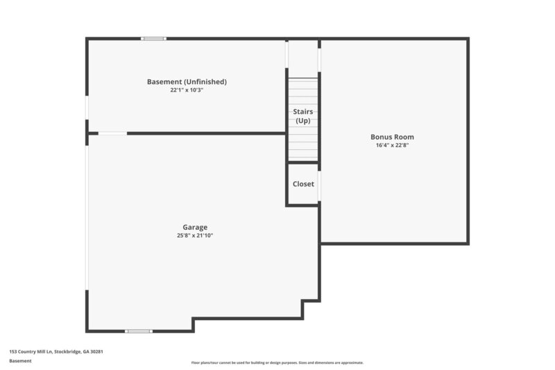 1,790/Mo, 153 Country Mill Ln Stockbridge, GA 30281 Floorplan View 2