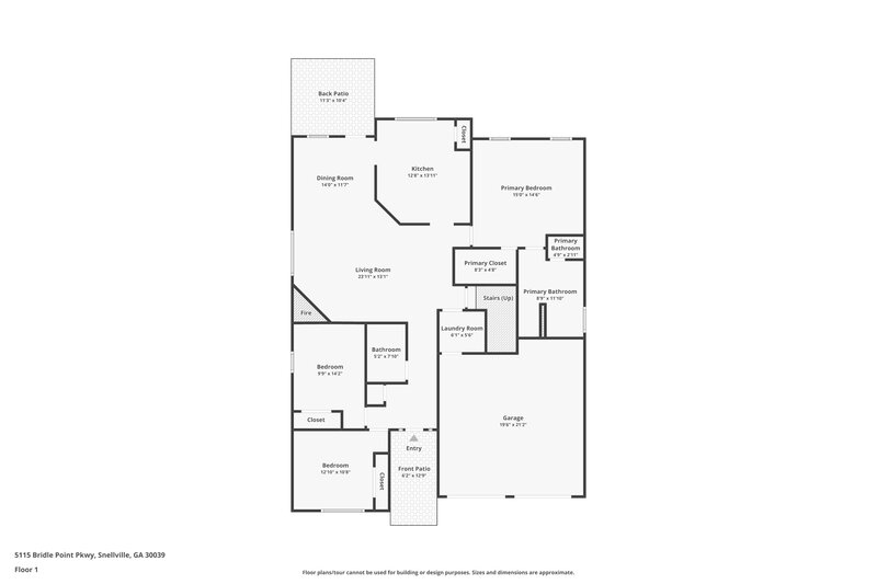 1,975/Mo, 5115 Bridle Point Pkwy Snellville, GA 30039 Floor Plan View 2