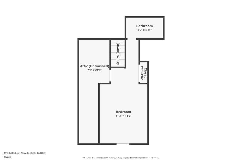 1,975/Mo, 5115 Bridle Point Pkwy Snellville, GA 30039 Floor Plan View 3
