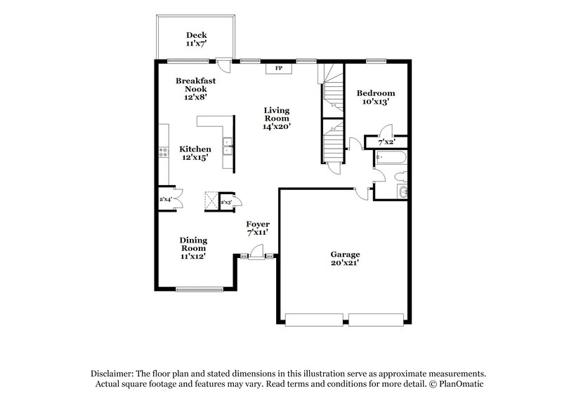 2,475/Mo, 605 Needle Rush Cir Locust Grove, GA 30248 Floor Plan View 2