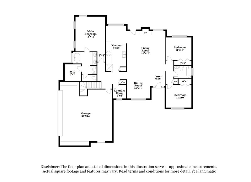 1,785/Mo, 190 Dillion Dr Hampton, GA 30228 Floor Plan View