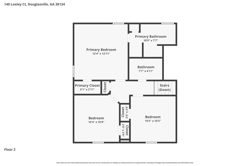 1,765/Mo, 140 Loxley Ct Douglasville, GA 30134 Floor Plan View 3