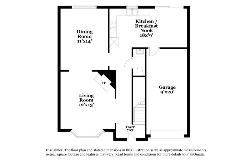 1,995/Mo, 1749 Bertram Ln SW Marietta, GA 30008 Floor Plan View