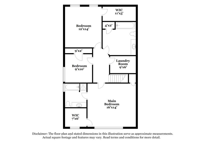 1,980/Mo, 4725 Bridle Point Pkwy Snellville, GA 30039 Floor Plan View 2