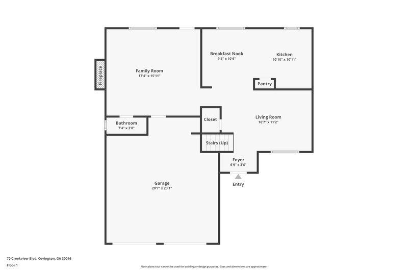 1,655/Mo, 70 Creekview Blvd Covington, GA 30016 Floor Plan View