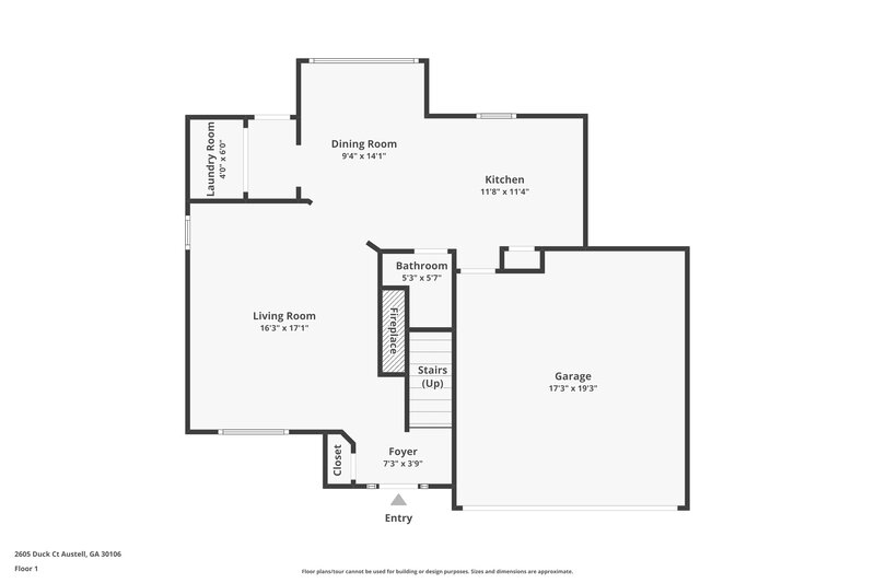 2,000/Mo, 2605 Duck Ct Austell, GA 30106 Floor Plan View