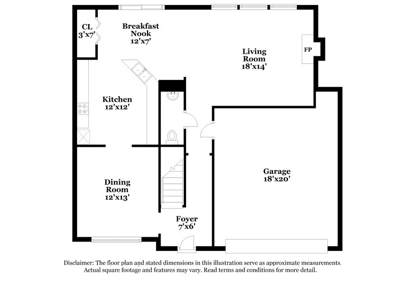 1,890/Mo, 7069 Silver Bend Overlook Austell, GA 30168 Floor Plan View