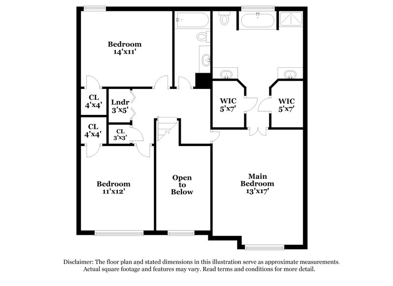 1,890/Mo, 7069 Silver Bend Overlook Austell, GA 30168 Floor Plan View 2