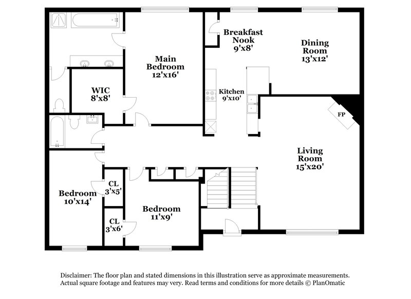 2,240/Mo, 735 Bridgewood Ct Lithonia, GA 30058 Floorplan View